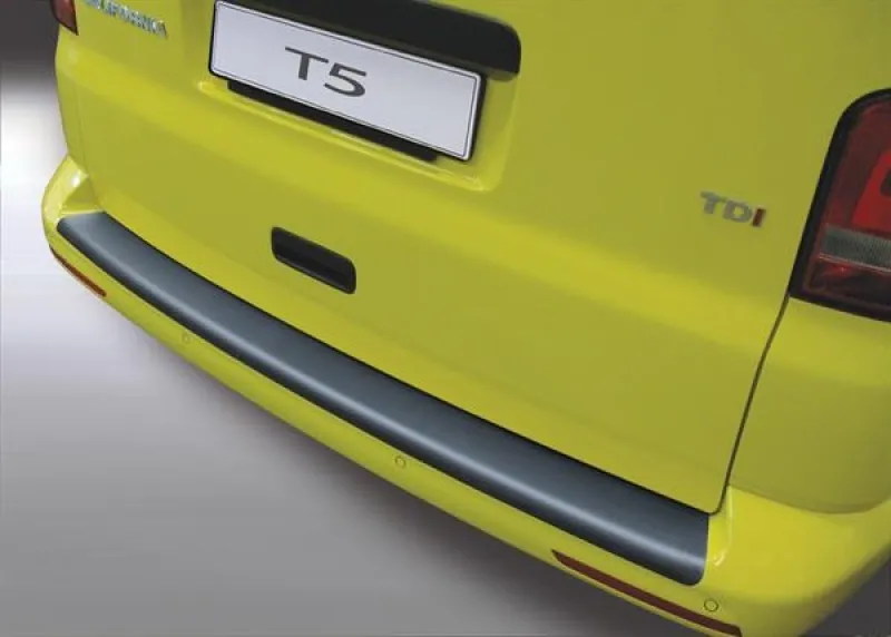 Ladekantenschutz ABS Kunststoff schwarz matt passend für VW T5 6/2012-8/2015 unlackierte Stoßstange