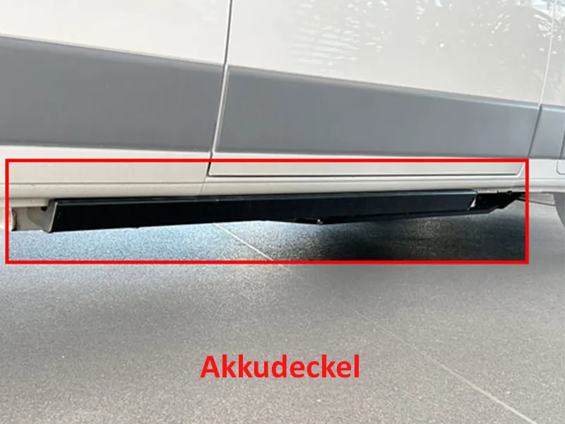 Trittbretter Alu/ABS schwarz passend für Fiat E-Ducato 2022 - 2024 (L4)