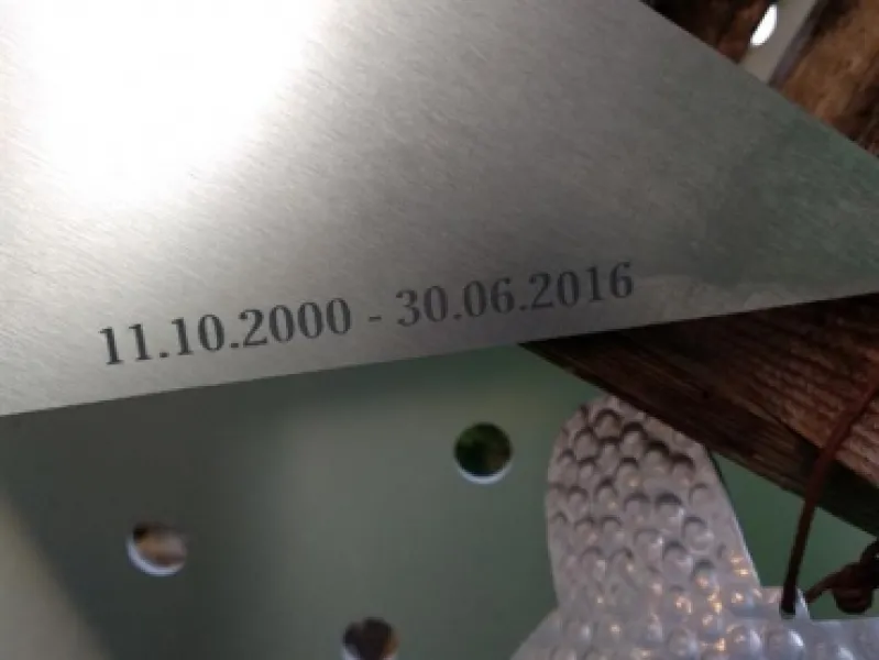 Einzigartiger Gedenkstern designed by BSB mit LED Beleuchtung für den verstorbenen Vierbeiner