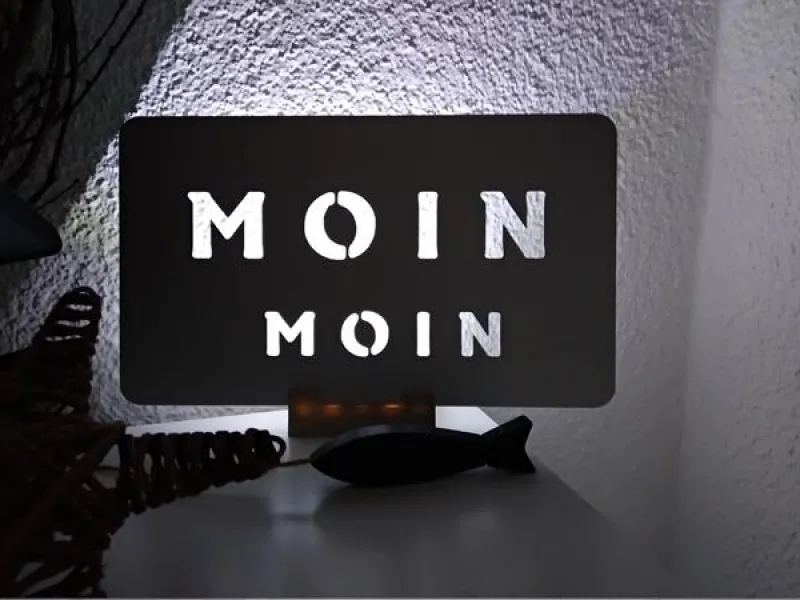 BSB Design Schild Alu grau matt mit Spruch 