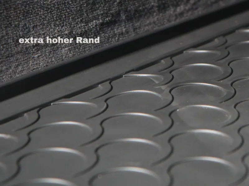 Extra hoher Rand der GLEDRING® Kofferraumwanne passend für Audi Q7 (4M)