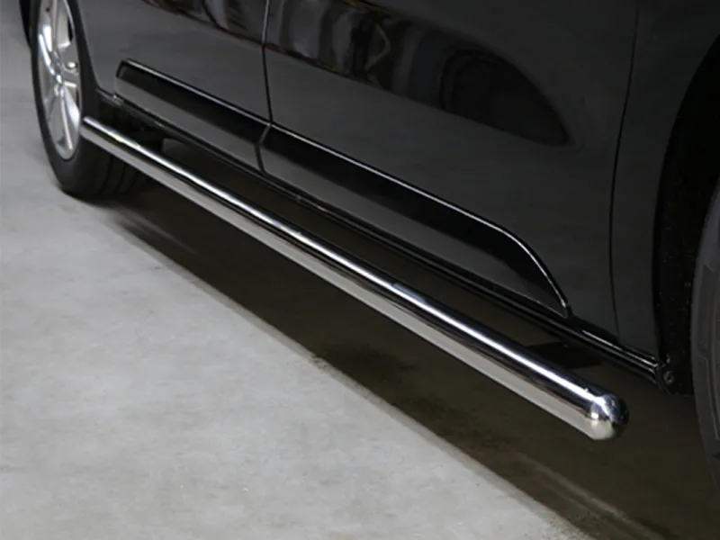 Schwellerrohr Set Edelstahl poliert gerade passend für Mercedes V-Klasse 447 ab 2014 L1/L2