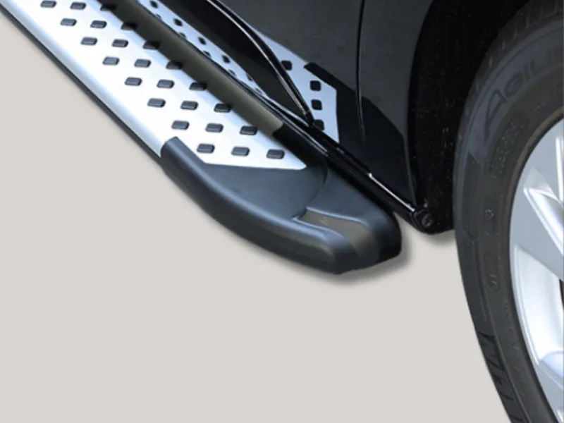 Trittbretter Alu/ABS silber passend für VW Crafter 2006-2017 (L1) RWD