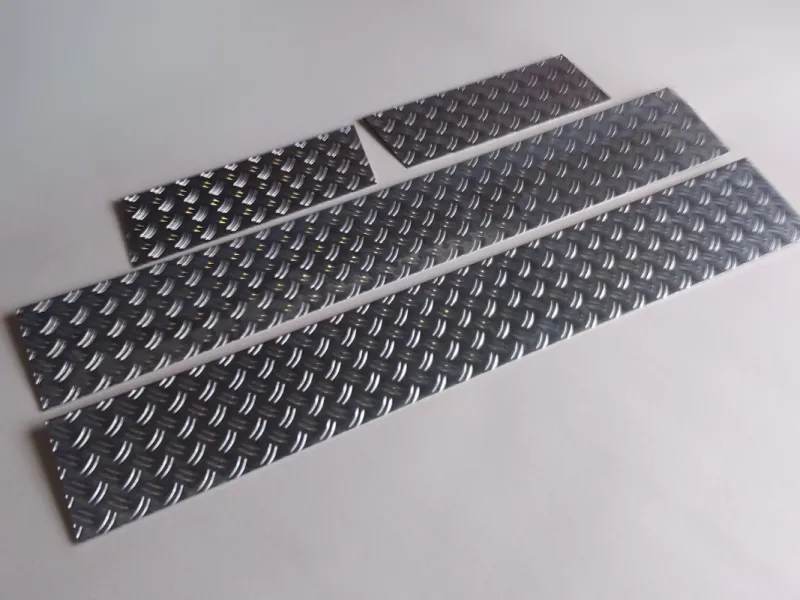 Trittschutzblech-Set (4tlg.) Alu Riffel passend für Citroen Jumpy III ab 2016