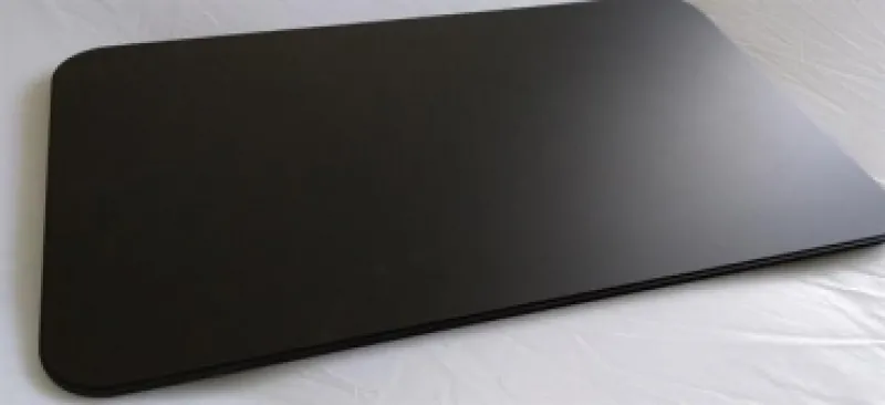 Gleitbrett XXL 400 x 450 mm extrem robust Alu schwarz matt