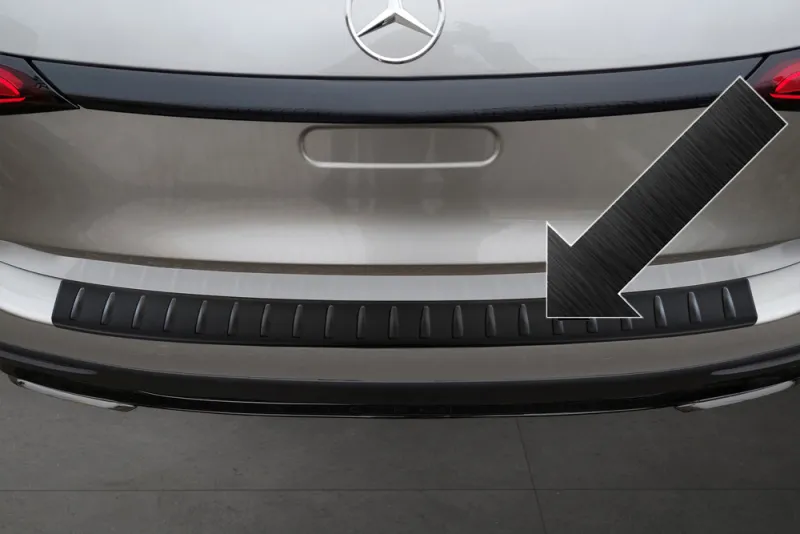 BLACK Ladekantenschutz Edelstahl passend für Mercedes GLC II (X254) ab 06/2022