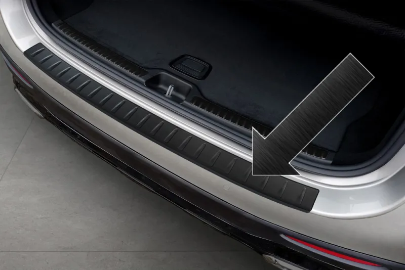 BLACK Ladekantenschutz Edelstahl passend für Mercedes GLC II (X254) ab 06/2022