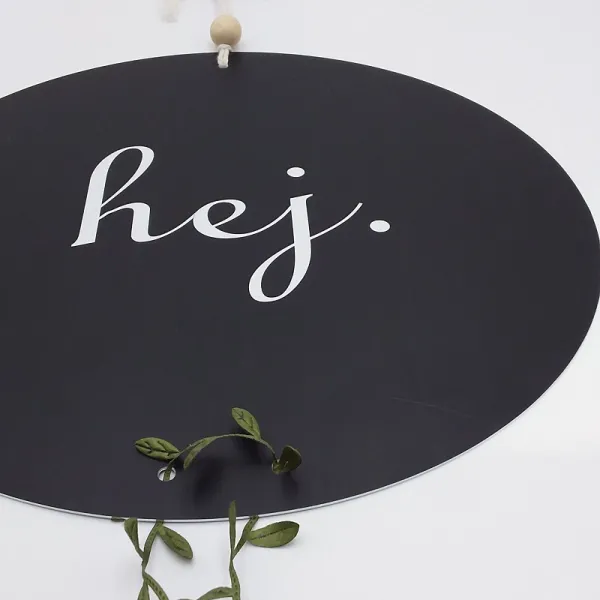 BSB Design Deko Board Alu schwarz |Hej|