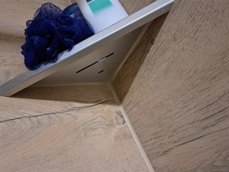 BSB Duschablage-System ohne Bohren | zum Einbau vor Verfugung