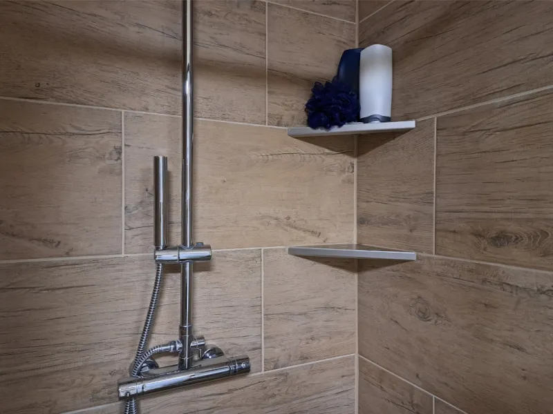 BSB Duschablage-System ohne Bohren | zum Einbau vor Verfugung