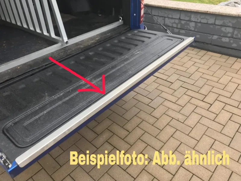 BSB Heckklappe-Kantenschutz passend für VW Amarok 1 ab 2010 Alu Riffel