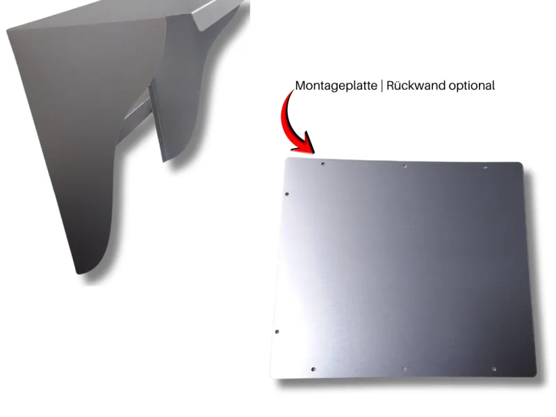 BSB Wallbox-Schutzbox walliiBoxx© Alu Inox ohne Rundaussparung | Größe 2