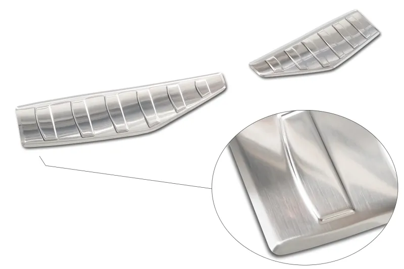 CLASSIC Edelstahl Ladekantenschutz 2-teilig passend für Ford Mustang Mach-E ab 12/2020