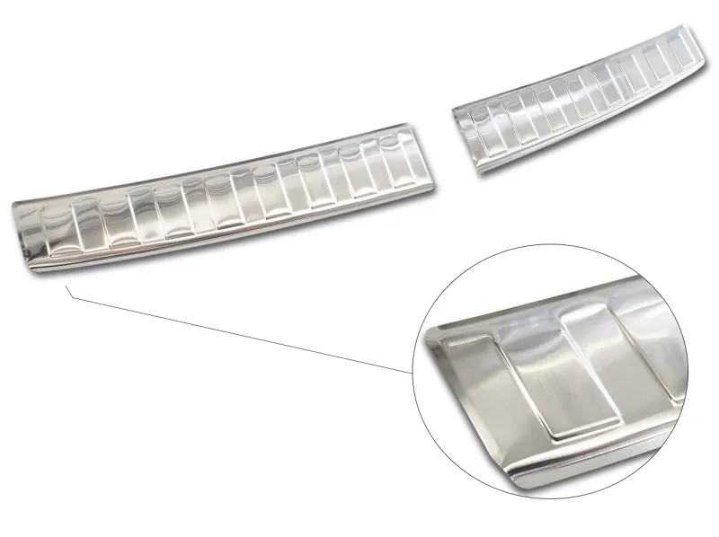 CLASSIC Edelstahl Ladekantenschutz 2-teilig passend für Hyundai i20/III. Gen. Typ BC3 ab 8/2020