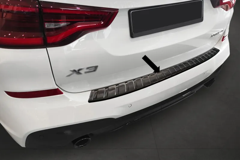 GRAPHIT Edelstahl Ladekantenschutz passend für BMW X3 Typ G01 M-Style ab 10/2017