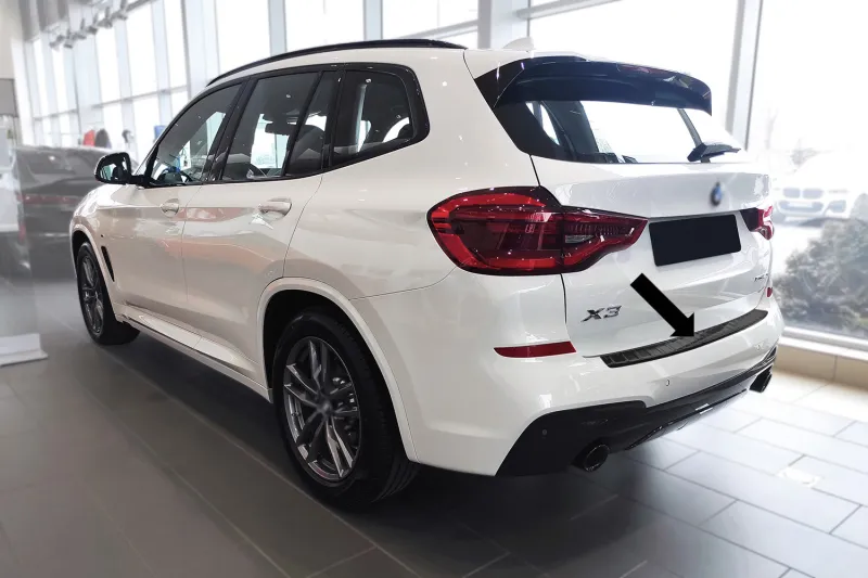 GRAPHIT Edelstahl Ladekantenschutz passend für BMW X3 Typ G01 M-Style ab 10/2017