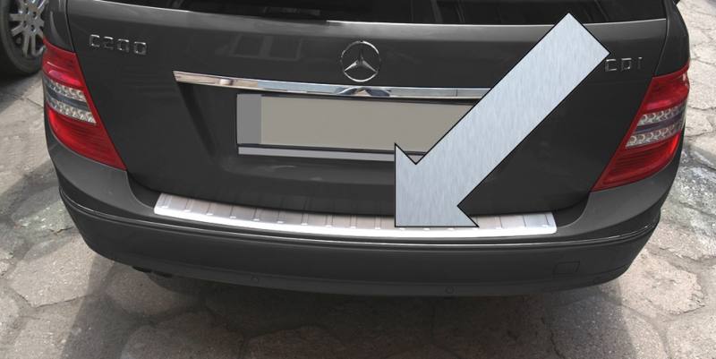 OmniPower Ladekantenschutz Schwarz - Für Mercedes C-Klasse S206 Kombi