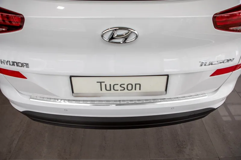 Ladekantenschutz Edelstahl gebürstet matt passend für Hyundai Tucson III 2018-2020