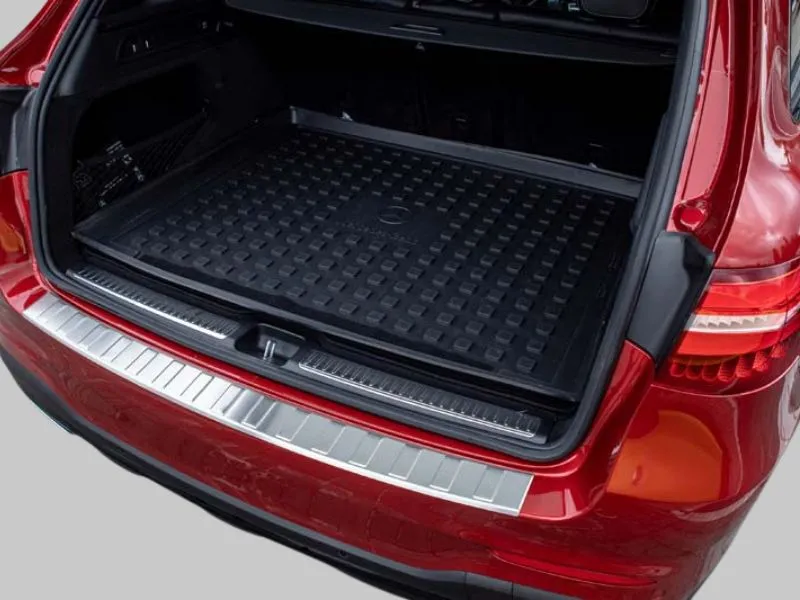 Ladekantenschutz Edelstahl gebürstet matt passend für Mercedes GLC 2015-2019