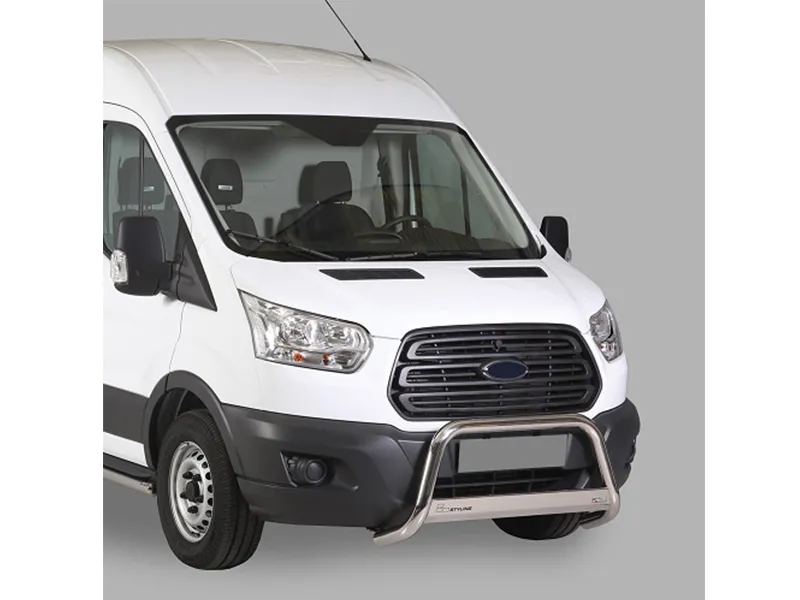Frontbügel mit Querplatte Edelstahl Ø 63mm passend für Ford Transit ab 2024