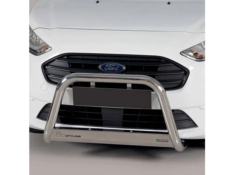 Frontbügel mit Querplatte Edelstahl Ø 63mm passend für Ford Transit Courier 2018 - 2024