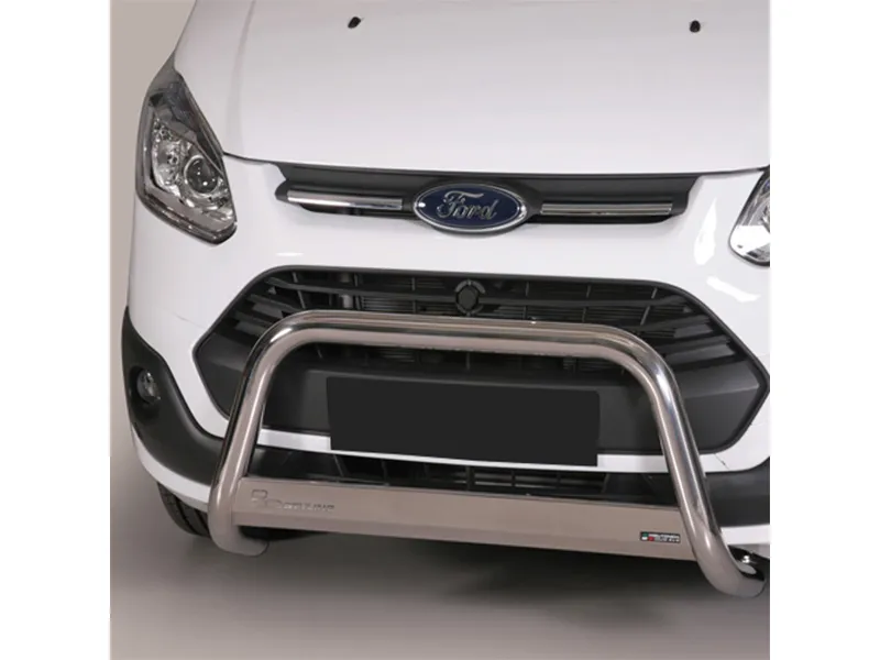 Frontbügel mit Querplatte Edelstahl Ø 63mm passend für Ford Transit Custom 2012 - 2018
