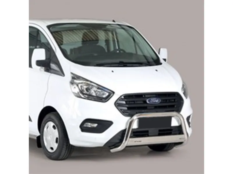 Frontbügel mit Querplatte Edelstahl Ø 63mm passend für Ford Transit Custom 2018 - 2023