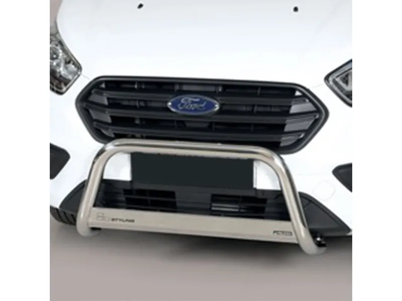 Frontbügel mit Querplatte Edelstahl Ø 63mm passend für Ford Transit Custom 2018 - 2023