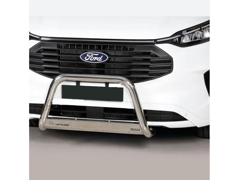 Frontbügel mit Querplatte Edelstahl Ø 63mm passend für Ford Transit Custom PHEV ab 2024