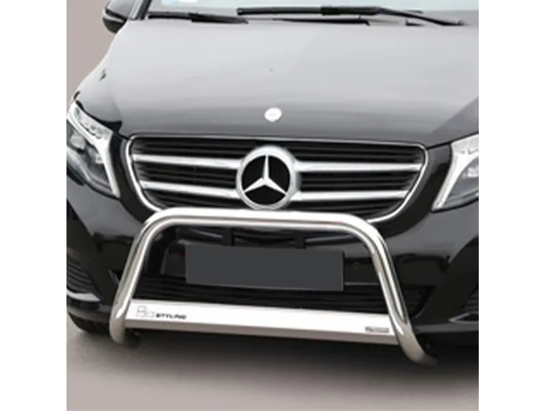 Frontbügel mit Querplatte Edelstahl Ø 63mm passend für Mercedes V-Klasse 2020 - 2024