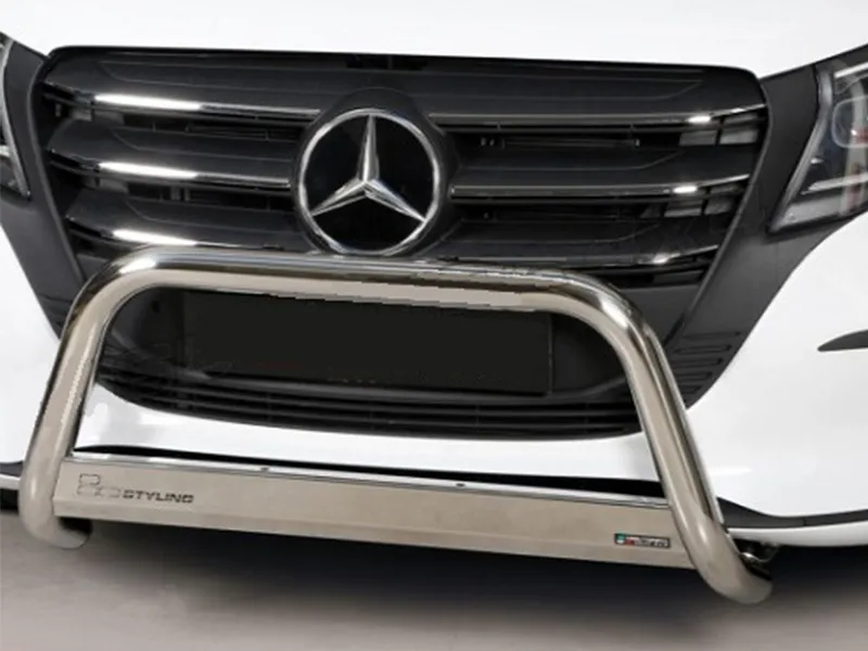 Frontbügel mit Querplatte Edelstahl Ø 63mm passend für Mercedes Vito ab 2024