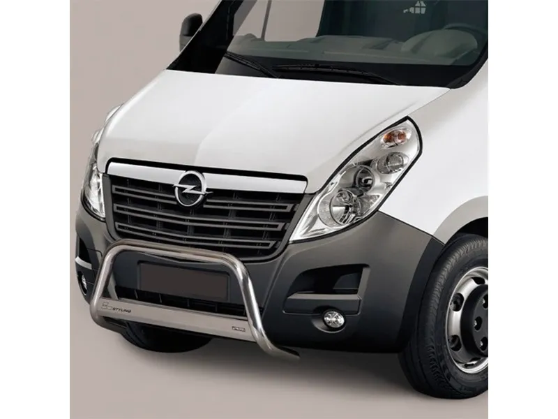 Frontbügel mit Querplatte Edelstahl Ø 63mm passend für Opel Movano 2010 - 2022