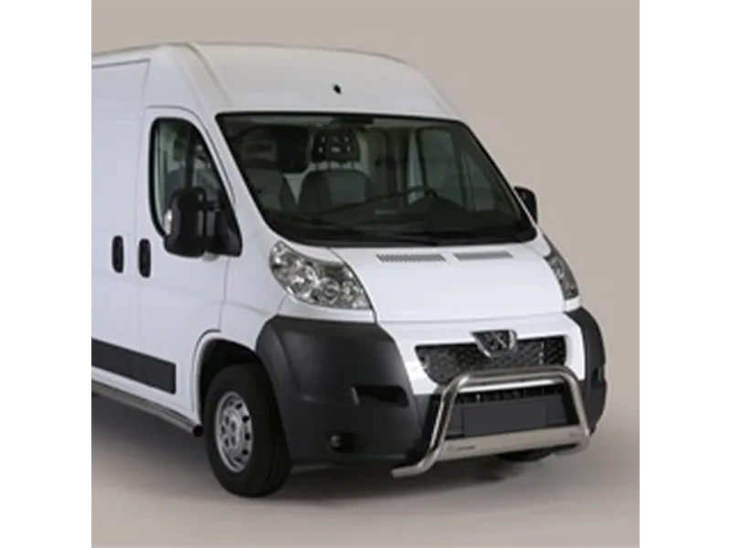 Frontbügel mit Querplatte Edelstahl Ø 63mm passend für Peugeot Boxer 2014 - 2024