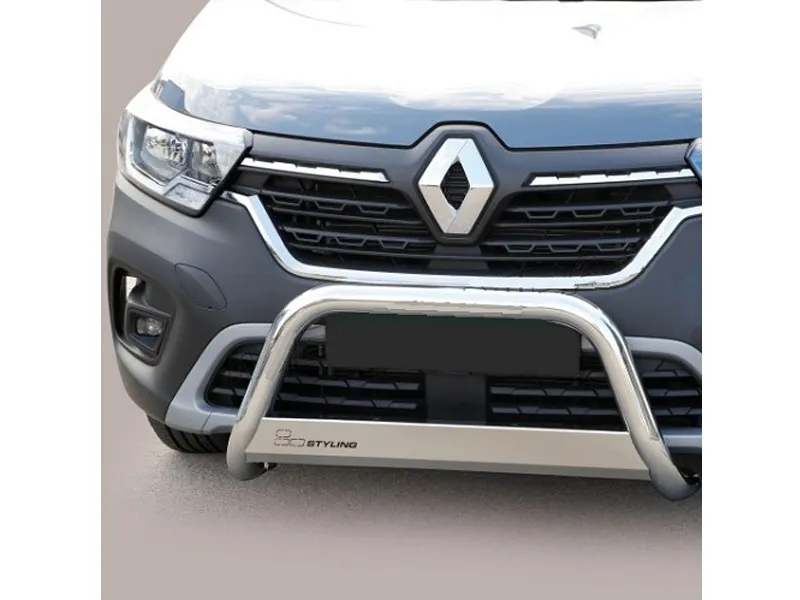 Frontbügel mit Querplatte Edelstahl Ø 63mm passend für Renault Kangoo E-Tech ab 2023