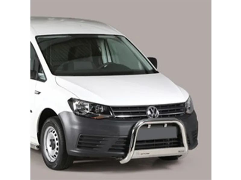 Frontbügel mit Querplatte Edelstahl Ø 63mm passend für VW Caddy 2015 - 2020