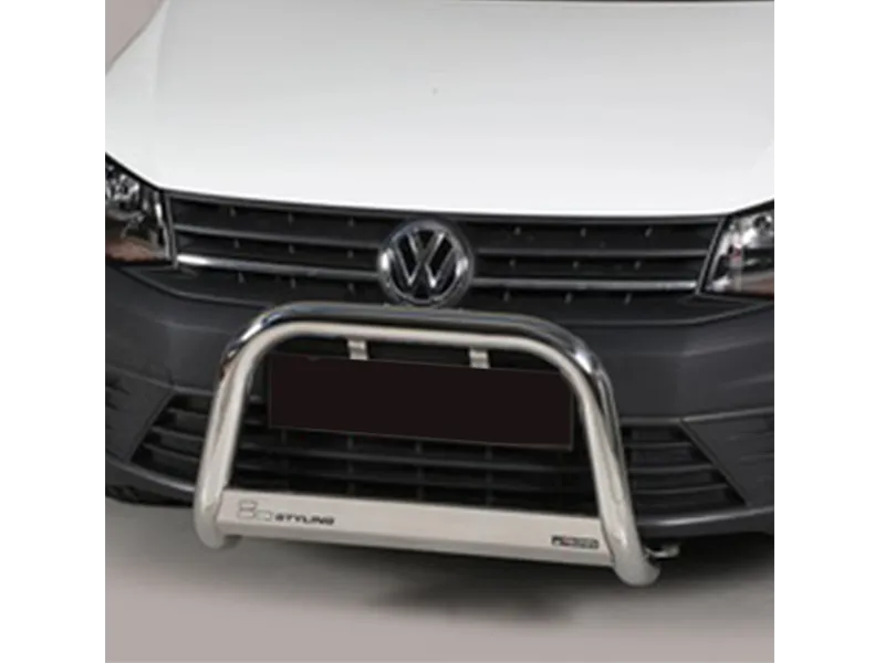 Frontbügel mit Querplatte Edelstahl Ø 63mm passend für VW Caddy 2015 - 2020