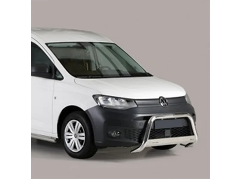 Frontbügel mit Querplatte Edelstahl Ø 63mm passend für VW Caddy Cargo 5 ab 2020