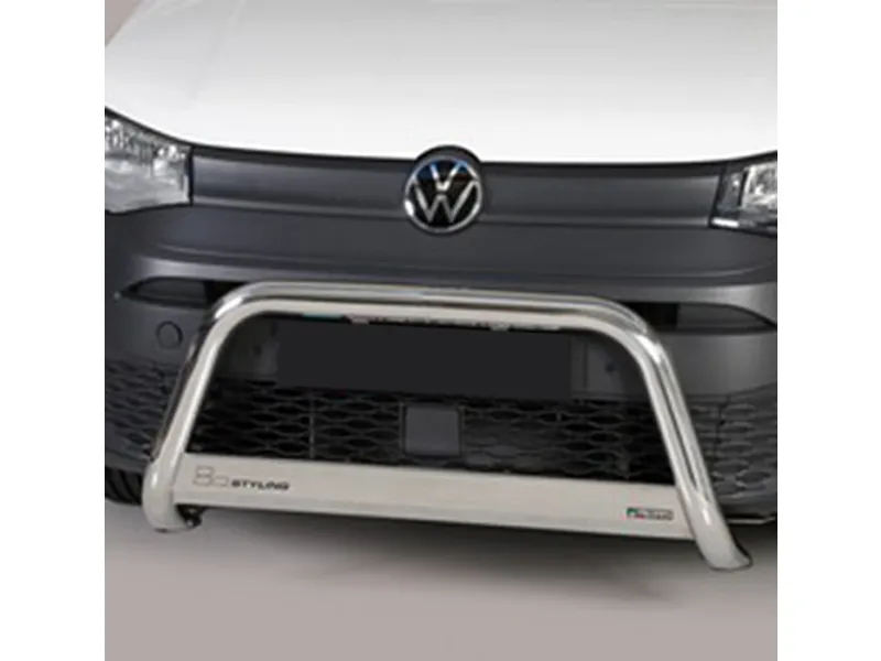 Frontbügel mit Querplatte Edelstahl Ø 63mm passend für VW Caddy Cargo 5 ab 2020