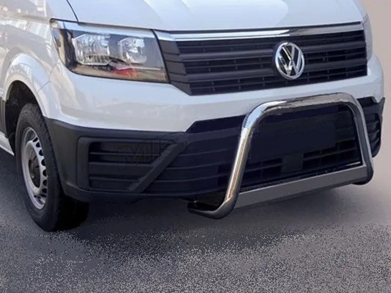 Frontbügel mit Querplatte Edelstahl Ø 63mm passend für VW Crafter ab 2022
