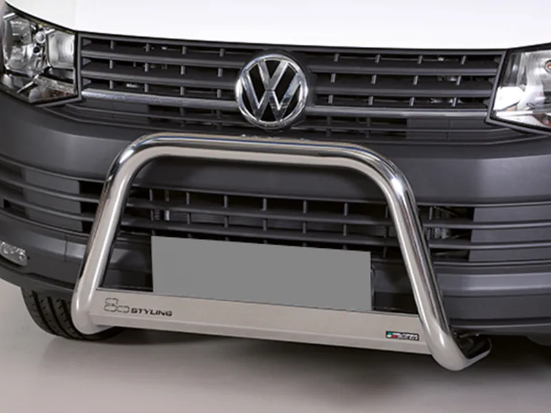 Frontbügel mit Querplatte Edelstahl Ø 63mm passend für VW T6 2015 - 2019