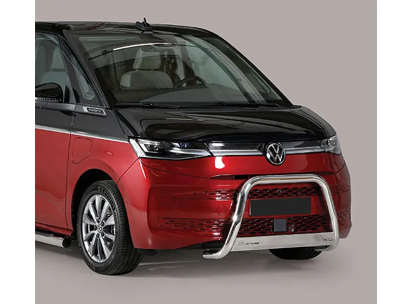 Frontbügel mit Querplatte Edelstahl Ø 63mm passend für VW T7 Multivan MPV ab 2022