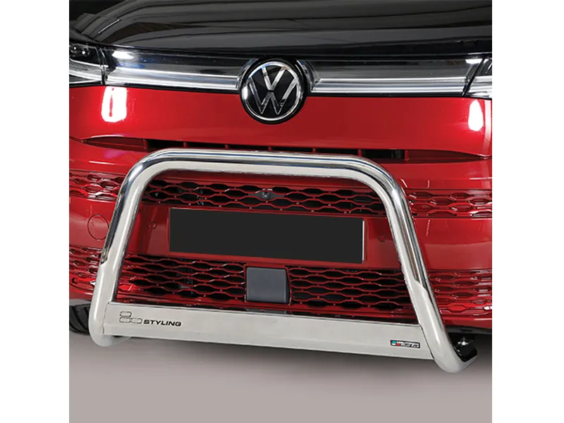 Frontbügel mit Querplatte Edelstahl Ø 63mm passend für VW T7 Multivan MPV ab 2022