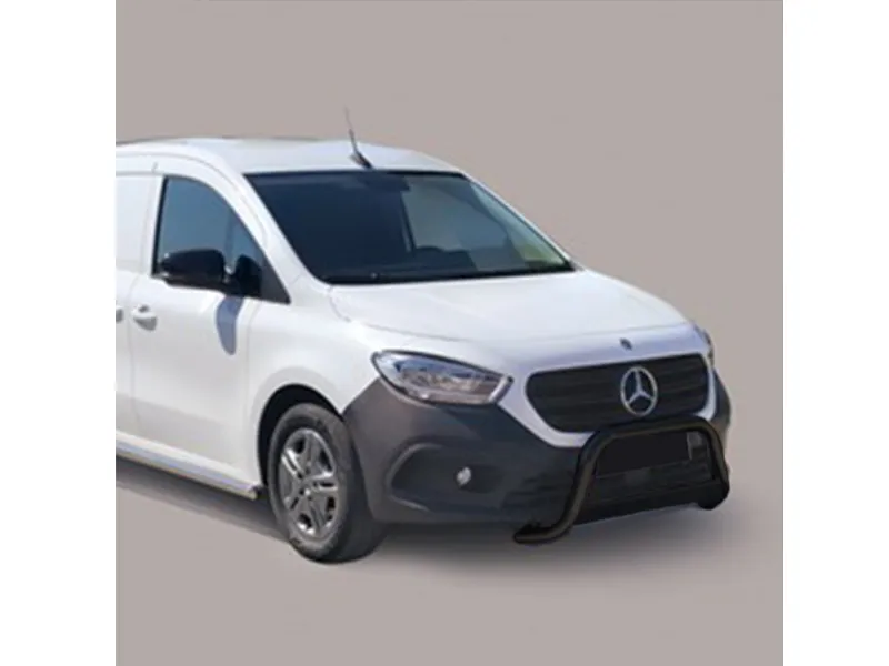 Frontbügel mit Querplatte Edelstahl schwarz Ø 63mm passend für Mercedes eCitan ab 2022