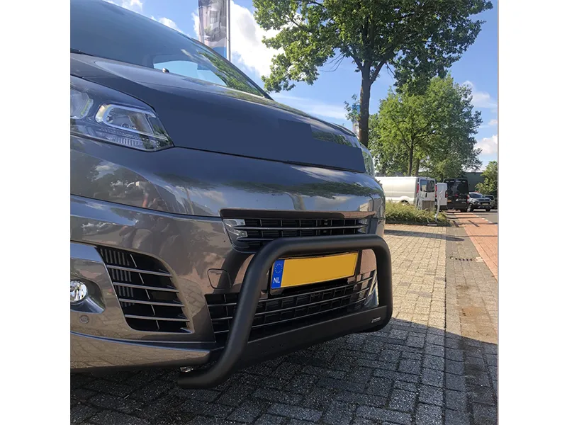 Frontbügel mit Querplatte Edelstahl schwarz Ø 63mm passend für Opel Vivaro C 2019 - 2024