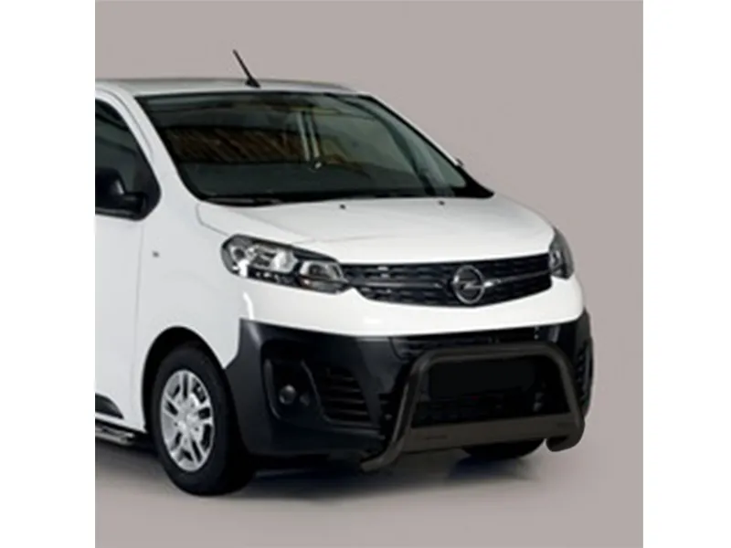 Frontbügel mit Querplatte Edelstahl schwarz Ø 63mm passend für Opel Vivaro C 2019 - 2024