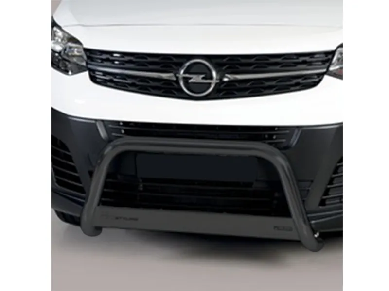 Frontbügel mit Querplatte Edelstahl schwarz Ø 63mm passend für Opel Vivaro C 2019 - 2024