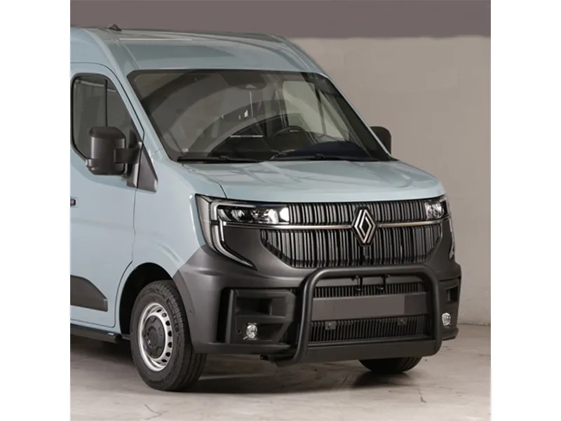 Frontbügel mit Querplatte Edelstahl schwarz Ø 63mm passend für Renault Master IV ab 2024
