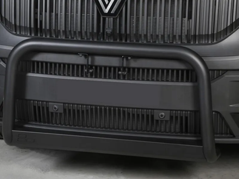 Frontbügel mit Querplatte Edelstahl schwarz Ø 63mm passend für Renault Master IV ab 2024