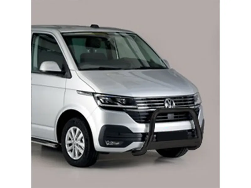 Frontbügel mit Querplatte Edelstahl schwarz Ø 63mm passend für VW T6.1 2019 - 2024