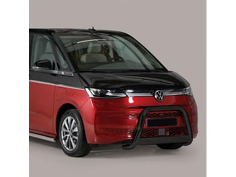 Frontbügel mit Querplatte Edelstahl schwarz Ø 63mm passend für VW T7 Multivan MPV ab 2022